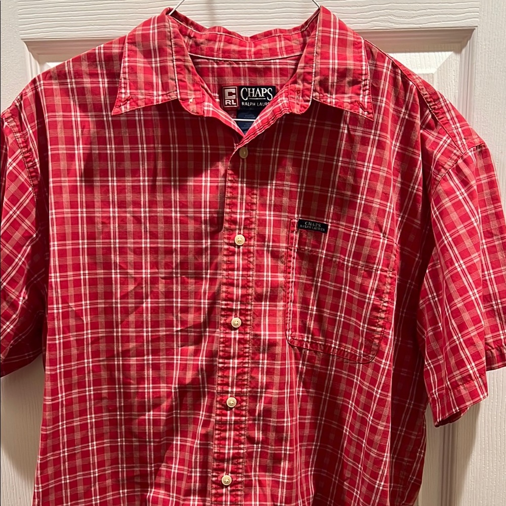 Chaps Red Plaid Men's Shirt